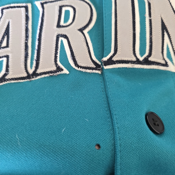 Vintage Majestic Ken Griffey Jr. Seattle Mariners Stitched #24 Large Made In Usa - Picture 5 of 13